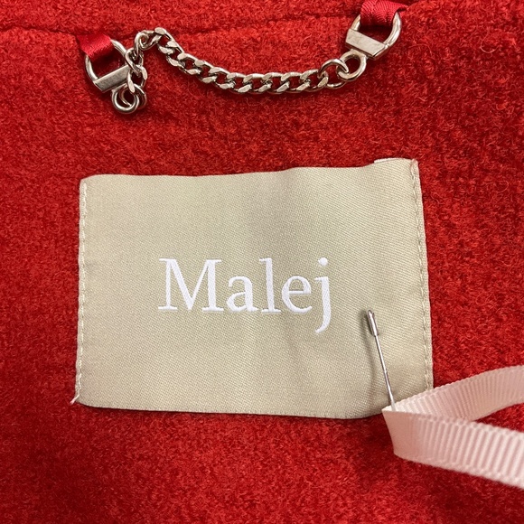 MALEJ TOMATO WOOL COAT WITH BELT - Picture 4 of 5